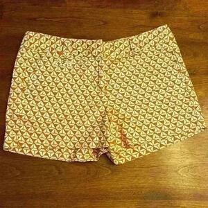 Land’S End Canvas Shorts Size 2 EUC orange-white Summer Lightweight Super Cute